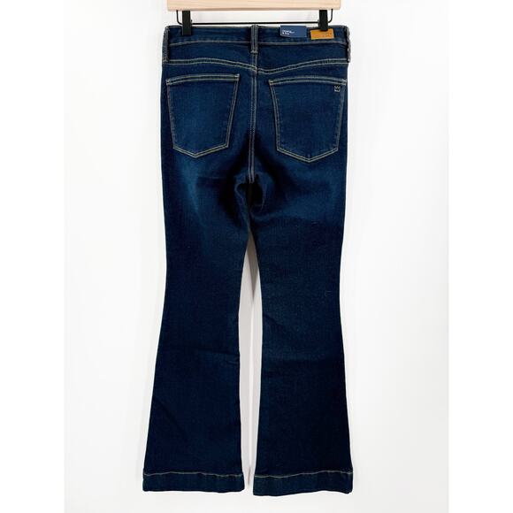Crown & Ivy Jeans SZ 4 Jaden Wash High Rise Flare Gold Hem Denim NWT Cotton - Picture 13 of 13